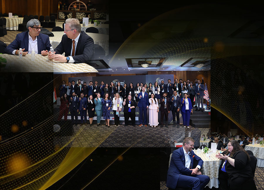 Delegates in a curated B2B investment meeting at Global Investment Convention